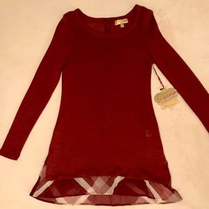 Long Sleeve Tunic with Trim